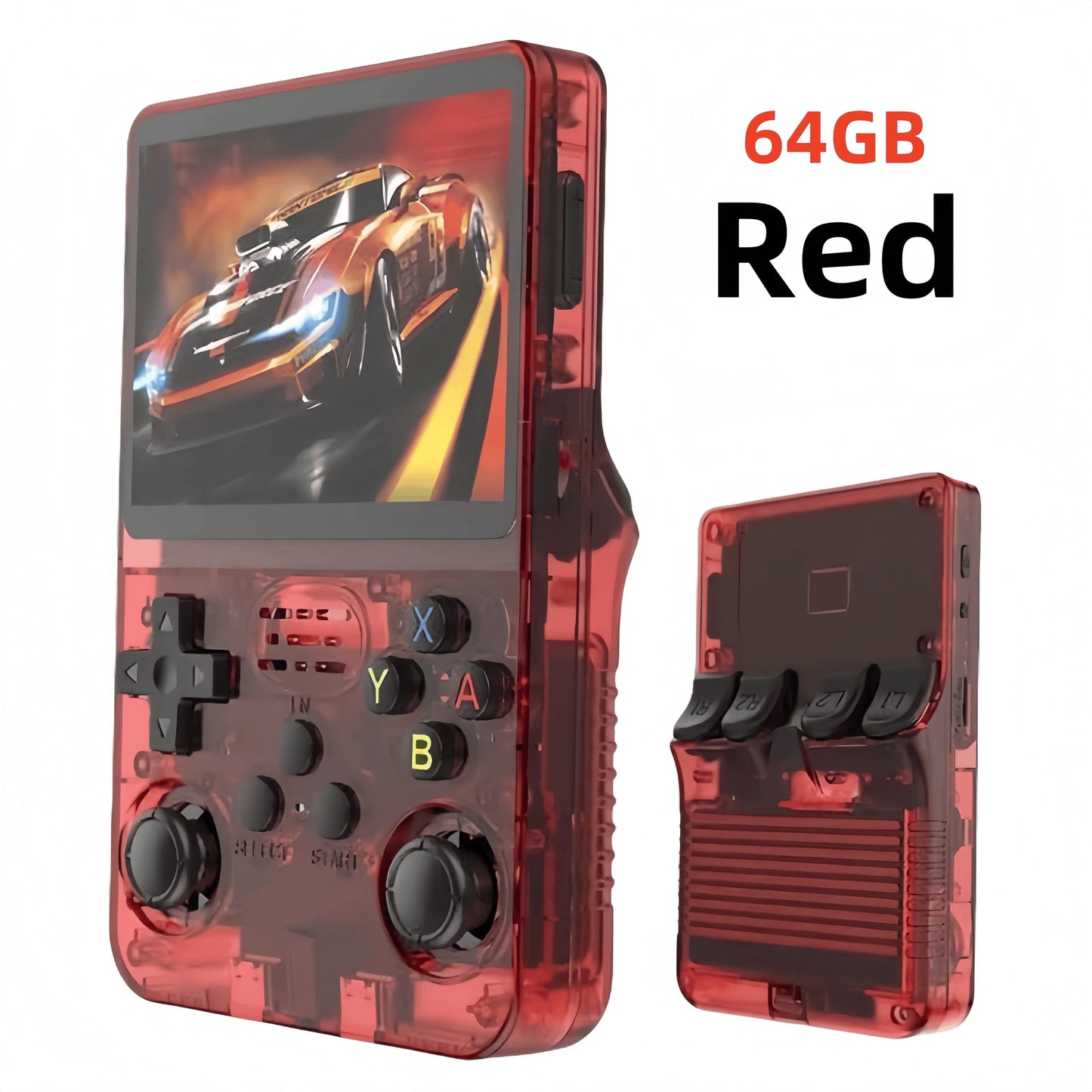 R36S Retro Handheld Video Game Console 3.5 Inch IPS Screen 128GB Preloaded Games Portable Pocket Player with Linux System