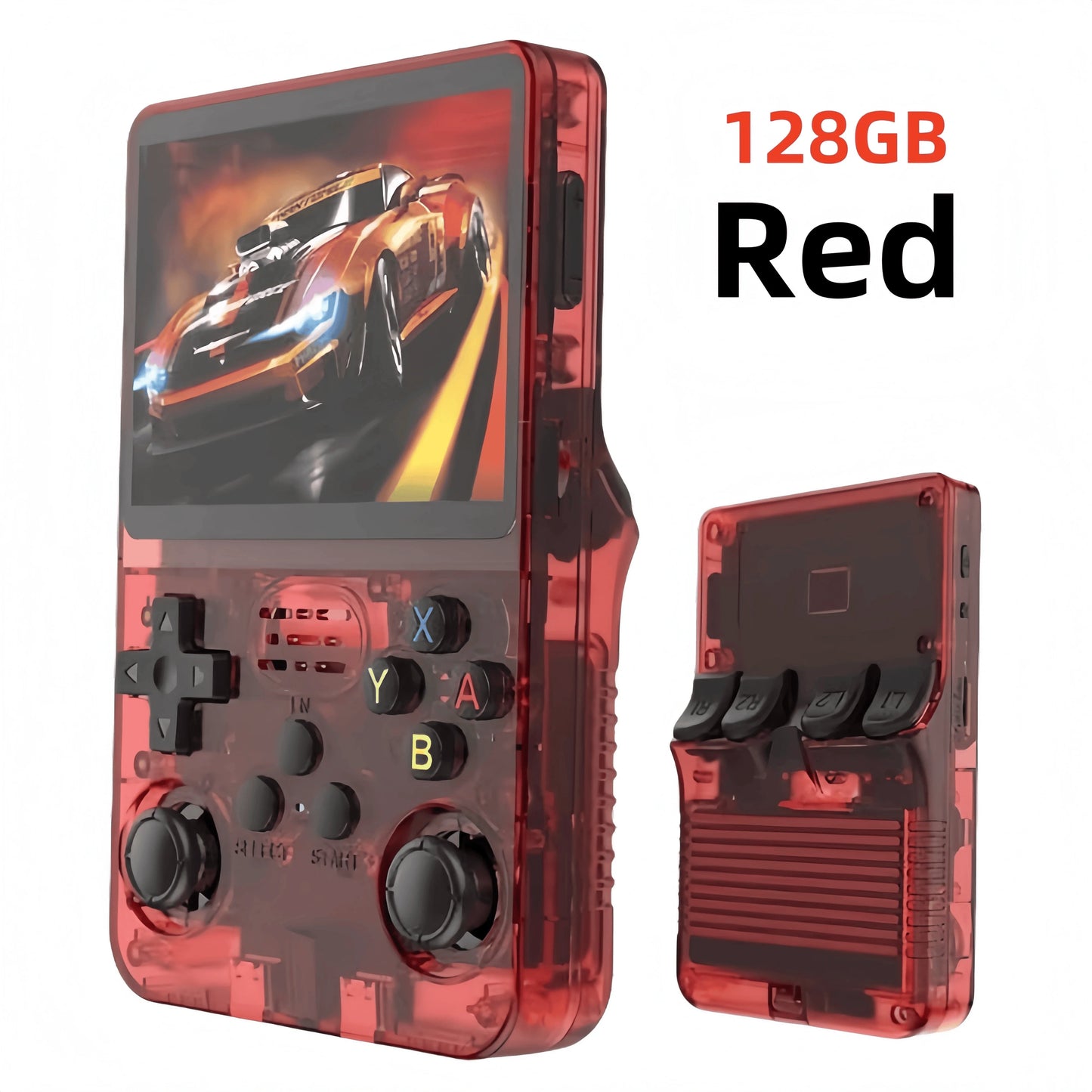 R36S Retro Handheld Video Game Console 3.5 Inch IPS Screen 128GB Preloaded Games Portable Pocket Player with Linux System