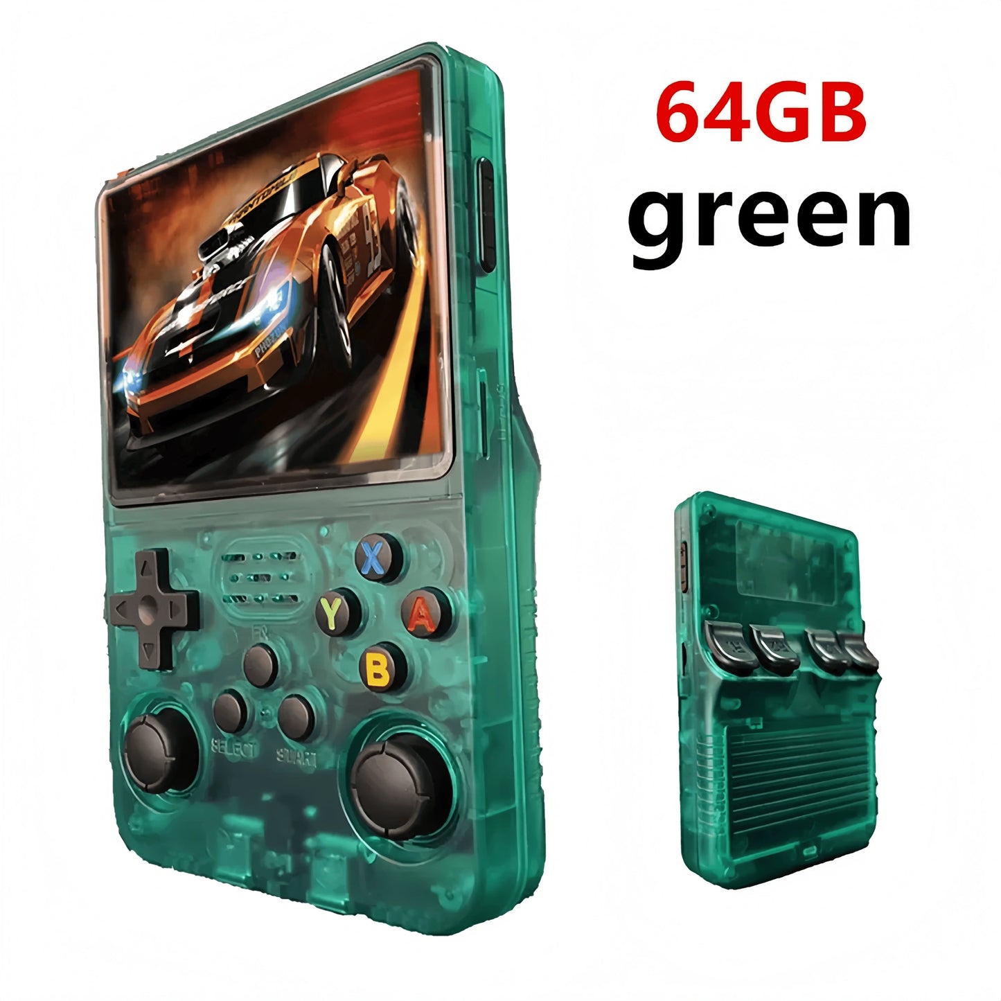 R36S Retro Handheld Video Game Console 3.5 Inch IPS Screen 128GB Preloaded Games Portable Pocket Player with Linux System