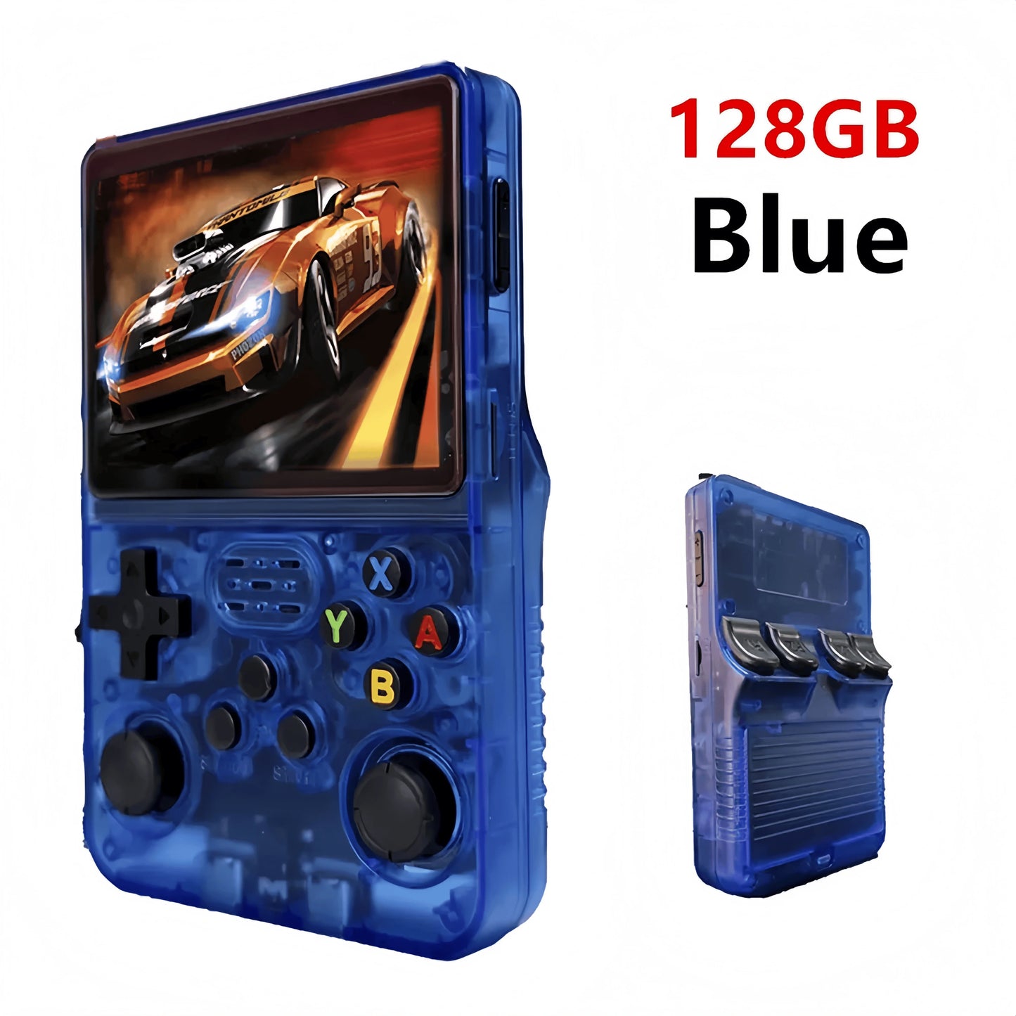 R36S Retro Handheld Video Game Console 3.5 Inch IPS Screen 128GB Preloaded Games Portable Pocket Player with Linux System