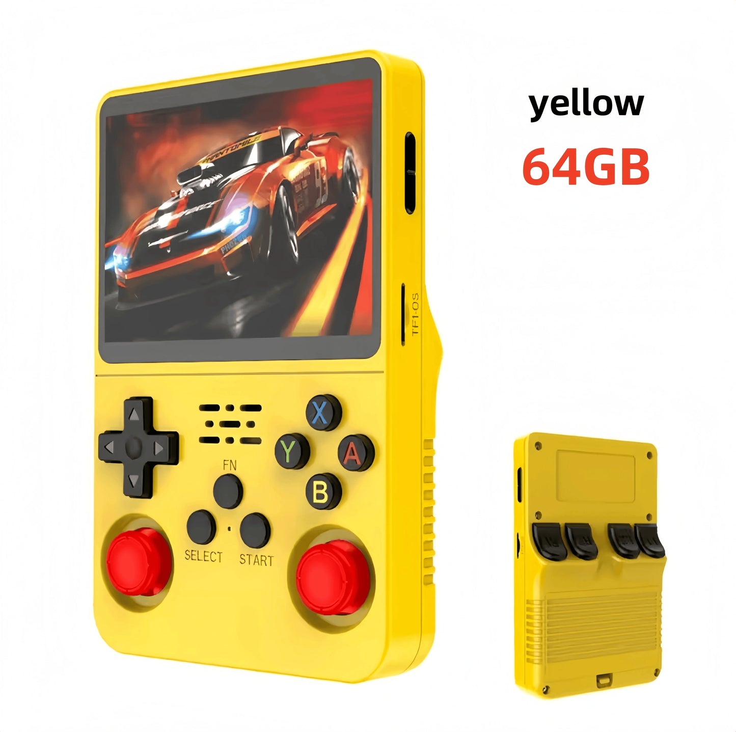 R36S Retro Handheld Video Game Console 3.5 Inch IPS Screen 128GB Preloaded Games Portable Pocket Player with Linux System