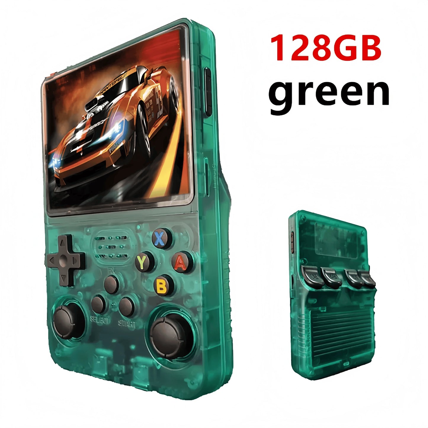 R36S Retro Handheld Video Game Console 3.5 Inch IPS Screen 128GB Preloaded Games Portable Pocket Player with Linux System